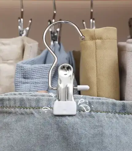 Anti-rust Clip Space-saving Clothespin Hat Pants Storage Hanging Travel Hook