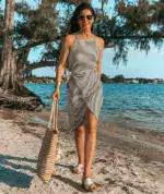 Casual Sleeveless Midi Dresses